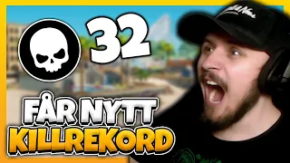 FÅR NYTT KILLREKORD I FORTNITE *32 KILLS HELT SJÄLV*