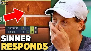 Sinner Responds to Umpire Mistake at Monte Carlo 2024 | Tennis News