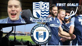 HALIFAX TOWN VS SOUTHEND |1-0| BLUES STUN HIGH FLYING SHAYMEN AT ROOTS HALL!!