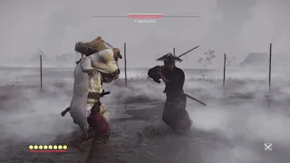 Ghost of Tsushima - Hard No Damage - Duel in Drowning Marsh Heavenly Strike Finisher