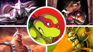 TMNT: Turtles in Time Re-Shelled - All Bosses + Ending