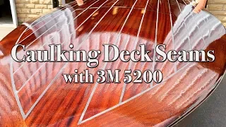 Caulking Wooden Boat Deck Seams