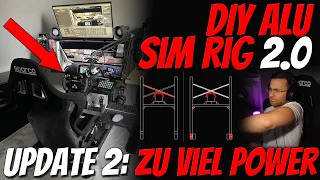 DIY Sim Rig 2.0 individual plan and build cheap with monitor mount | UPDATE 2