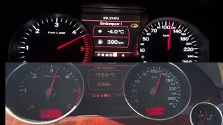 Audi A8 D3 4.2 TDI vs 3.0 TDI acceleration.