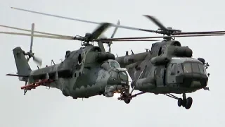 4Kᵁᴴᴰ Czech AF Mi-171S & Mi-24V Combat Search and Rescue Demo @ RADOM AIRSHOW 2018