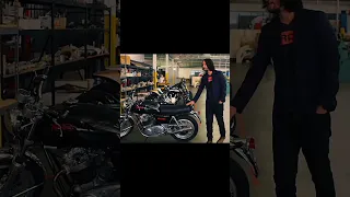 Keanu Reeves showing his BIKE Collection #shorts