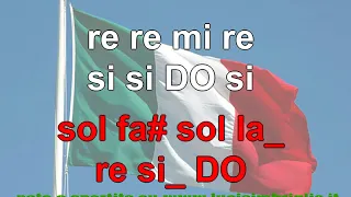 Fratelli d'Italia - karaoke notazionale