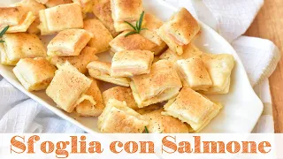 🎄ANTIPASTO DI PASTA SFOGLIA, SALMONE ED EMMENTAL |  Ricetta Semplice Veloce