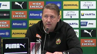 Zoran Barišić (Trainer SK Rapid Wien) - die Pressekonferenz nach dem Sieg gegen LASK