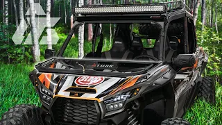 Tusk Folding Glass Windshield | Kawasaki KRX/KRX4 1000