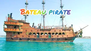 جولة سياحية بالباخرة في تونس بحمامات ياسمين سعر التذكرة وكل تفاصيل صيف 2023 bateau pirate Tunisie