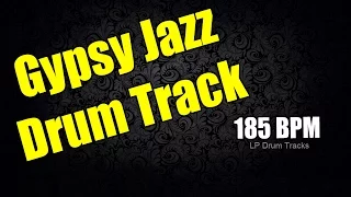 185 BPM Gypsy Jazz Drum Track - Practice, play along, jam