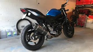 2017 SV650 Yoshimura Exhaust Install and On Road Sound Test 4K