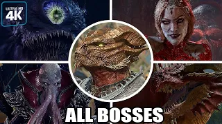 Baldur's Gate 3 - ALL BOSSES (With Cutscenes) 4K 60FPS UHD PC