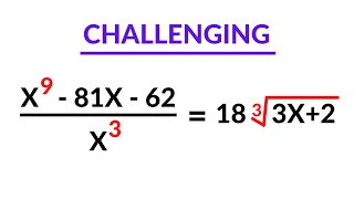 CHALLENGING ALGEBRA PROBLEM