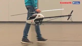 BIG 3D aerobatic RC HELICOPTER FLYING...BUT INDOORS !?