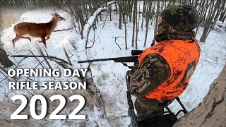 Opening Day Rifle Season 2022 - Bitter Cold Day... but TWO Tags Filled!!!
