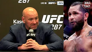 Dana White reacts to Jorge Masvidal retirement at UFC 287 "That flying knee changed his life"