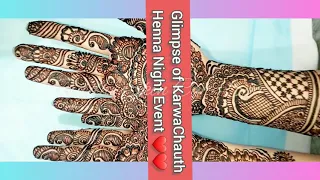 KarwaChauth Henna Night Event Vlog | Bridal Mehndi Designs #bridalmehndi