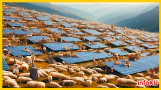 Bigger than Singapore | Sheep Farming at Solar Power Plant