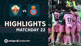 Highlights Elche CF vs RCD Espanyol (0-1)