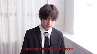 [FAKE SUBS] BTS V Answering 10 Questions From Fans