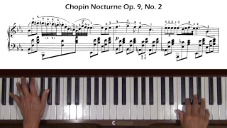 Chopin Nocturne Op. 9, No. 2 Piano Tutorial