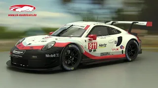 ck-modelcars-video: Porsche 911 (991) #911 24h Daytona 2018 P. Pilet, N. Tandy, F. Makowiecki, Ixo