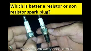 Sparkplug resistor vs non resistor hot resistance test