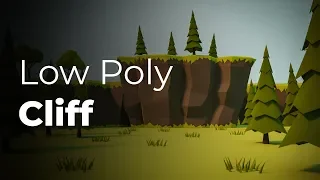How to create a low poly cliff in Blender 2.8