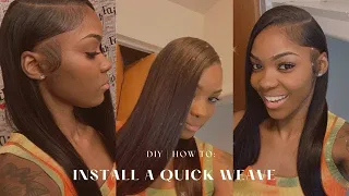 DIY | HOW TO: Deep Side Part Quick Weave *DETAILED*