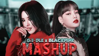 (G)I-DLE x BLACKPINK (ft. SUGA from BTS) - 'Nxde / Ddu Du Ddu Du / How You Like That' [MASHUP]