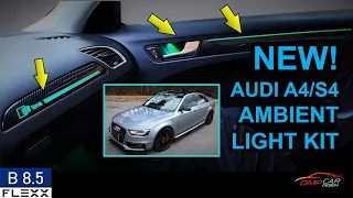 NEW Carbon Fiber Ambient Light Kit | How to install on 2008-2016 Audi A4/S4 (B8 and B8.5)