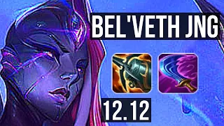 BEL'VETH vs VOLI (JNG) | Rank 1 Bel'Veth, 9/0/7, Legendary | KR Challenger | 12.12