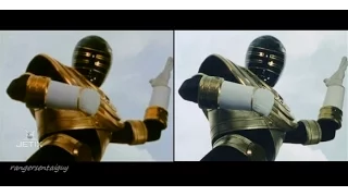 Power Rangers Zeo Gold Ranger and Pyramidus First Appearance Split Screen (PR and Sentai version)
