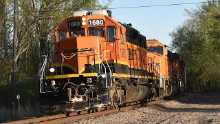 Damaged SD40-2 Leads BNSF Local Freight