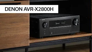 Amplituner kina domowego pełen nowoczesnych funkcji | Denon AVR-X2800H | Dźwięk w Dolby Atmos