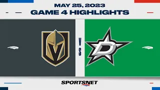 NHL Western Conference Final Game 4 Highlights | Golden Knights vs. Stars - May 25, 2023