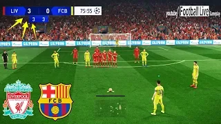 PES 2019 | Liverpool vs Barcelona | Messi Free Kick Goal | UEFA Champions League - UCL