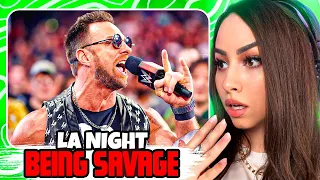 Girl watches WWE - LA Knight Most Savage Moments in WWE