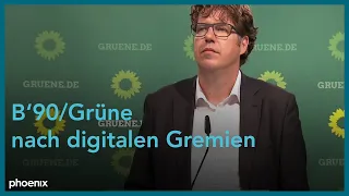 Pressekonferenz mit Grünen-Bundesgeschäftsführer Michael Kellner nach digitalen Gremien am 05.07.21