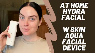 At Home Hydra Facial with W Skin Aqua Facial Device | Full Tutorial