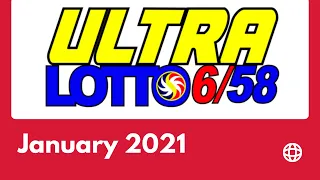 6/58 PCSO Ultra Lotto Results  | January | 2021