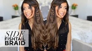 Side Fishtail Braid Hairstyle