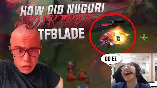 How did NUGURI destroy TFBLADE in KOREAN SOLOQ