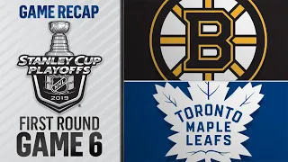 Marchand, Bruins defeat Maple Leafs to force Game 7