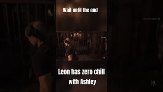 Leon S Kennedy has L Rizz with Ashley #gameplays #gaming #residentevil4 #residentevil4remake #humor