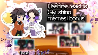 Hashiras react to Giyushino memes+bonus||React||Trend||GiyuShino||Kny/Ds||Gacha Plus||Taho-Taho