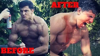 BODYBUILDER VS BEAR PEPPER SPRAY *EXTREMELY PAINFUL* | Crazy Bear Mace Challenge GONE WRONG