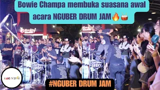 Bowie Champa membuka suasana awal NGUBER DRUM JAM